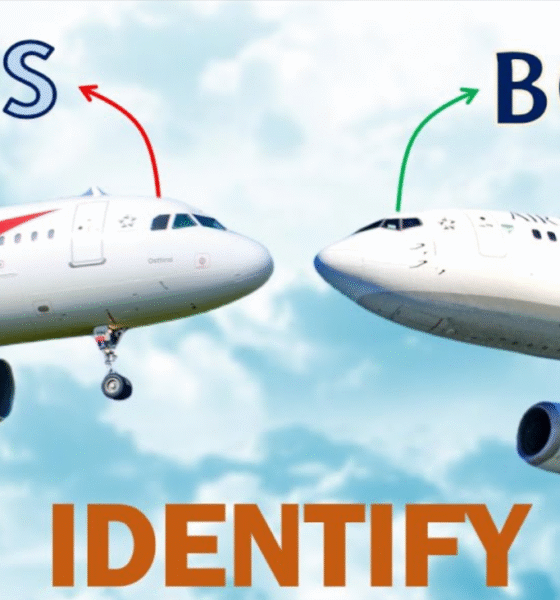 Identify Airbus and Boeing Aircraft