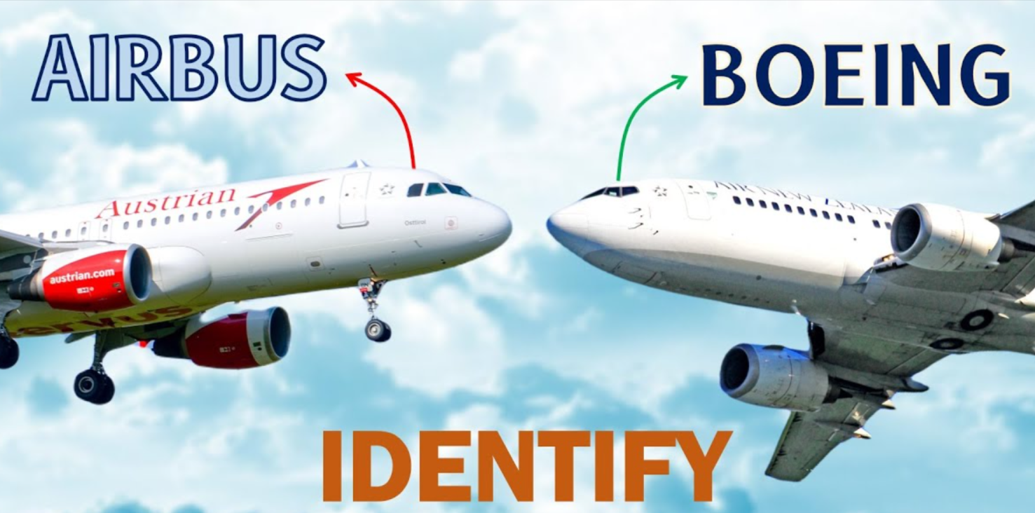 Identify Airbus and Boeing Aircraft